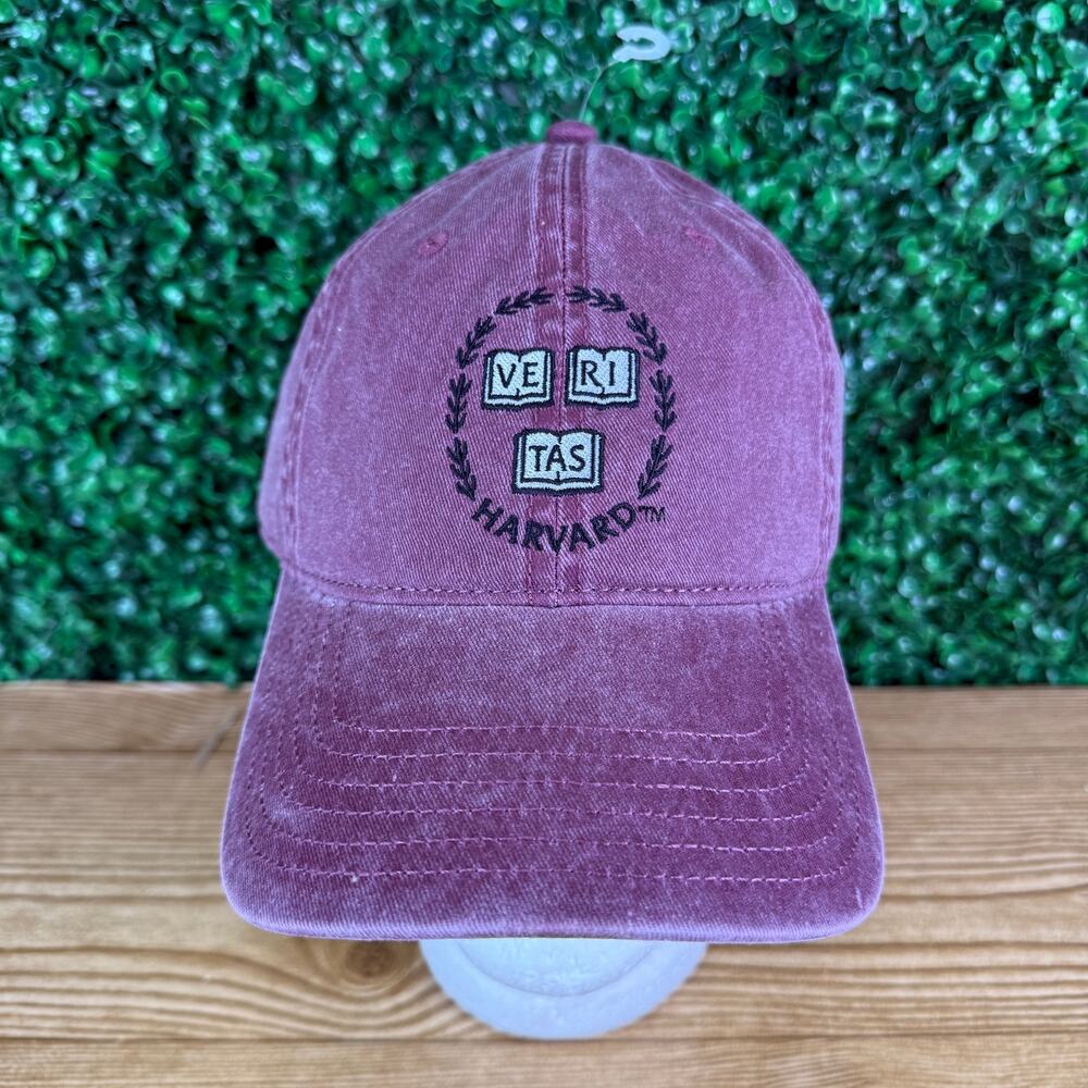 NWT Harvard Veritas Hat Cap Adjustable Strap College Ivy League One Size OSFA
